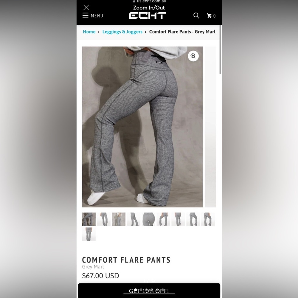 Womens grey Echt leggings